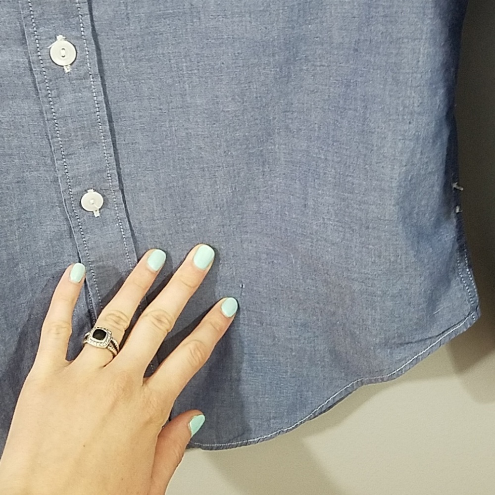 J Crew - Chambray Light Weight Button Down - image 6